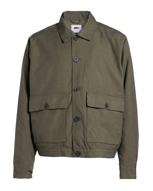 Obey Green Jacket for men