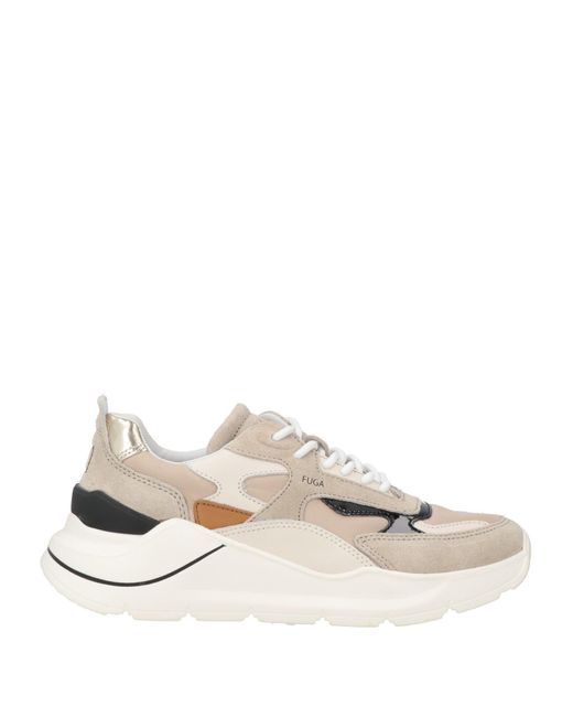 Date White Sneakers Leather, Nylon