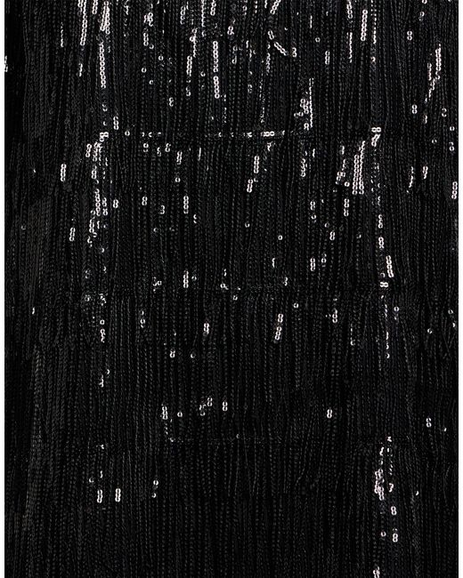 Haveone Black Mini Dress Polyester
