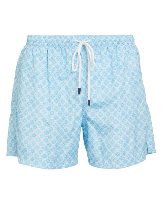 Fedeli Blue Swim Trunks for men