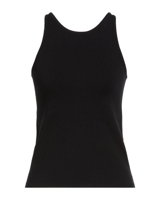 Max Mara Black Top Virgin Wool, Polyamide, Elastane
