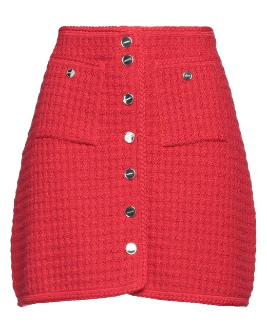 Sandro Red Mini Skirt