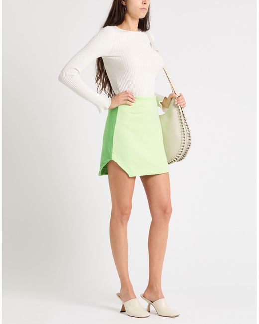 Jijil Green Mini Skirt Cotton, Polyester