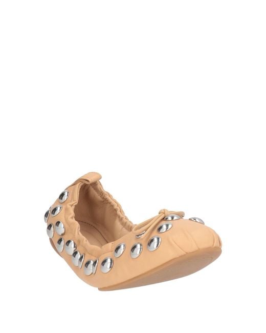 Hogan Natural Ballet Flats