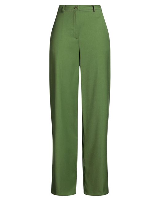 Patrizia Pepe Green Pants Polyester, Viscose, Elastane