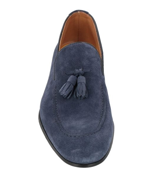 Doucal's Blue Loafers Leather for men