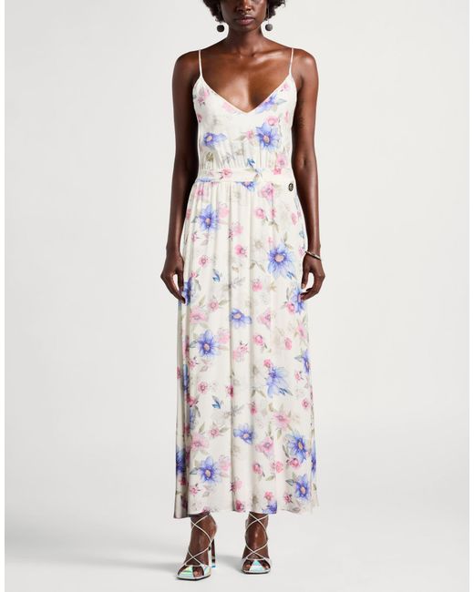 Gaelle Paris White Maxi Dress Viscose