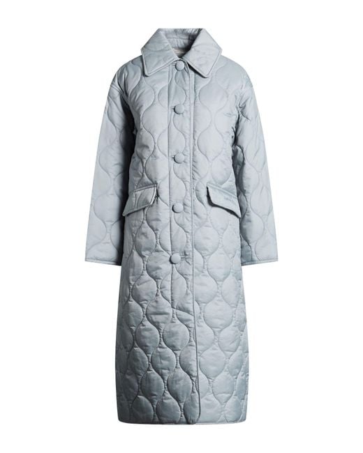 Barbour Gray Sky Overcoat & Trench Coat Polyamide