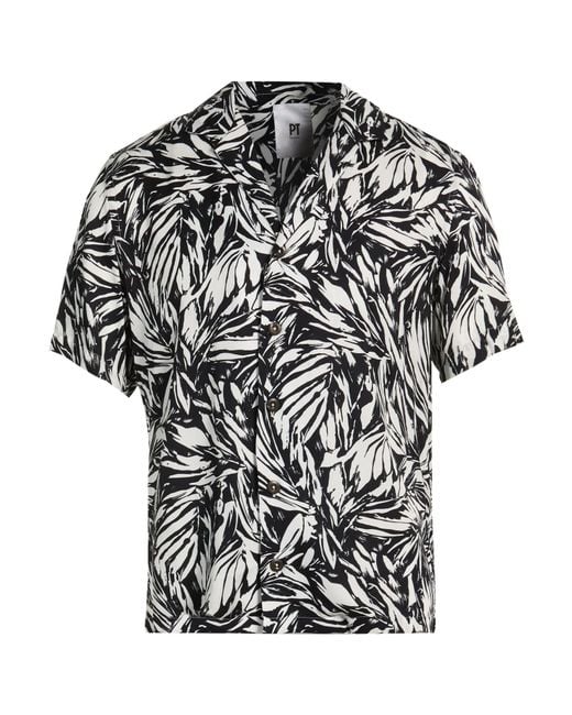PT Torino Black Shirt Viscose for men