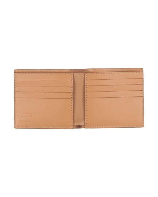 Loewe Natural Camel Wallet Leather