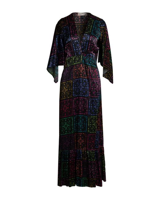 Jessie Western Black Maxi Dress Silk