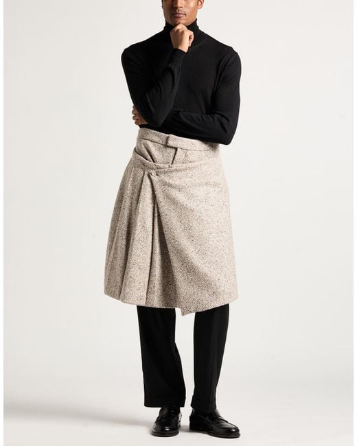 Dior Natural Taupe Shorts & Bermuda Shorts Virgin Wool, Polyamide, Silk, Cotton, Polyester for men