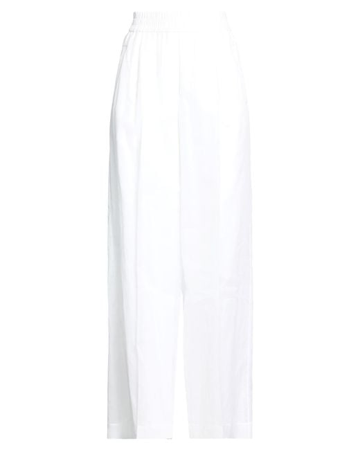 Brunello Cucinelli White Pants Cotton