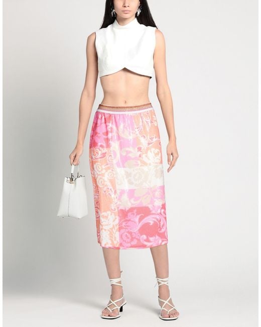 Shirtaporter Pink Midi Skirts