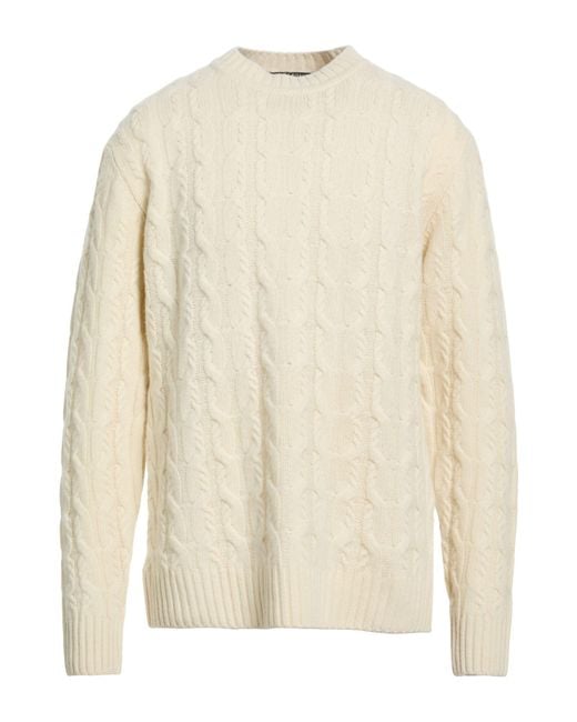 Daniele Fiesoli White Lab Ivory Sweater Merino Wool for men