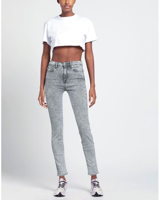 Grifoni Gray Denim Trousers