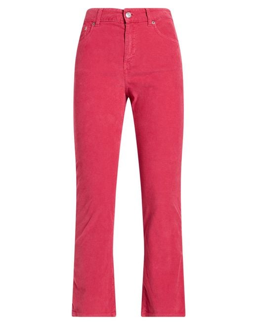 Department 5 Red Pants Cotton, Elastane
