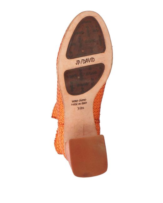 JP/DAVID Orange Ankle Boots