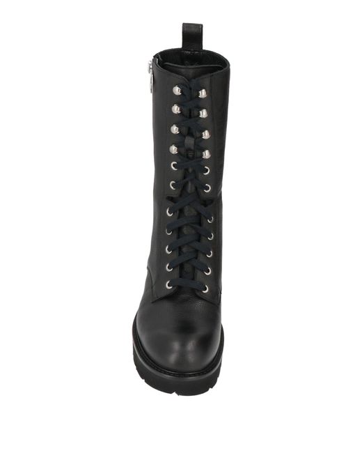Anna F. Black Boot Leather
