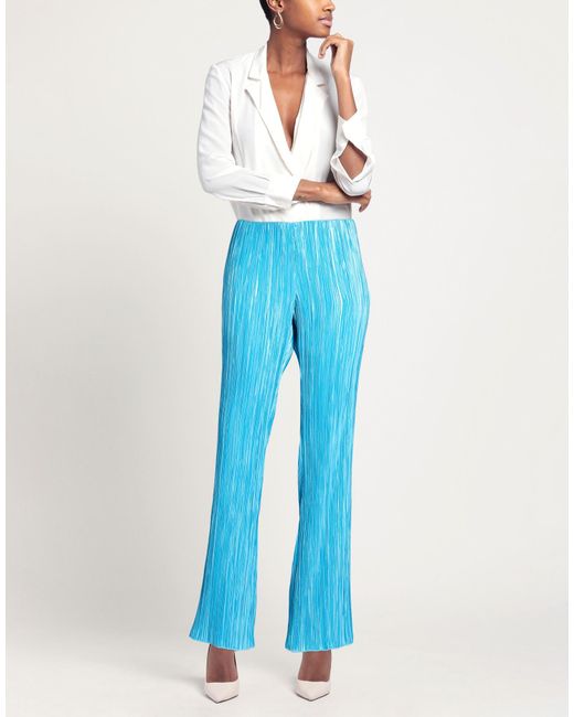 Marella Blue Pants Polyester
