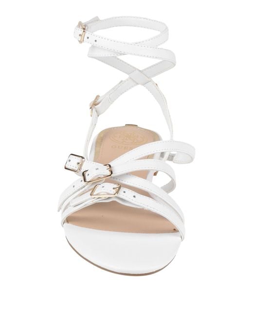 Guess White Sandals