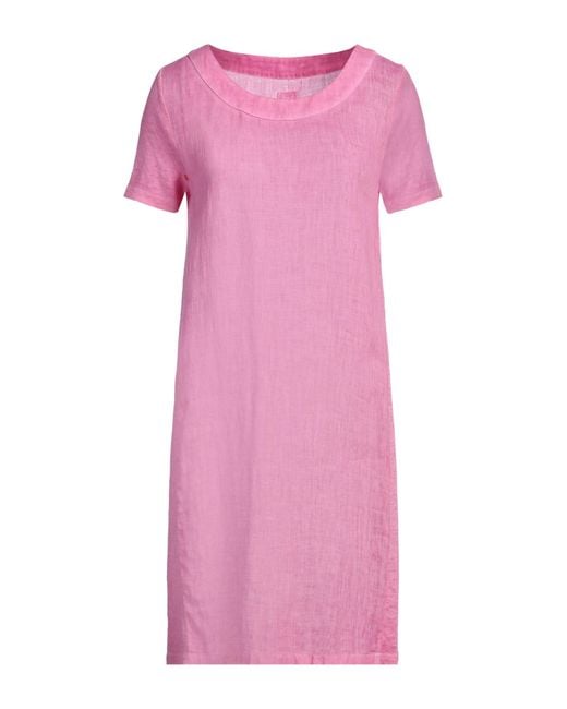 120% Lino Pink Mini Dress Linen