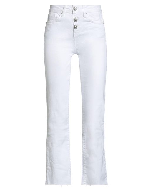 Liu Jo White Jeans Cotton, Elastane