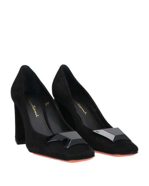 Santoni Black Pumps Leather
