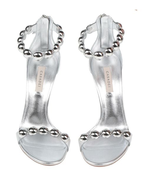 Casadei White Sandals