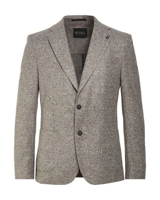 DIGEL Gray Blazer Polyacrylic, Virgin Wool, Polyester for men