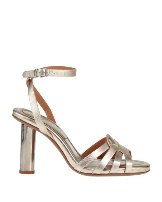 Robert Clergerie Metallic Sandals Leather