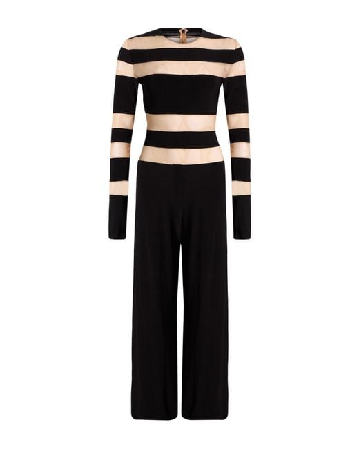Norma Kamali Black Jumpsuit Polyester, Elastane