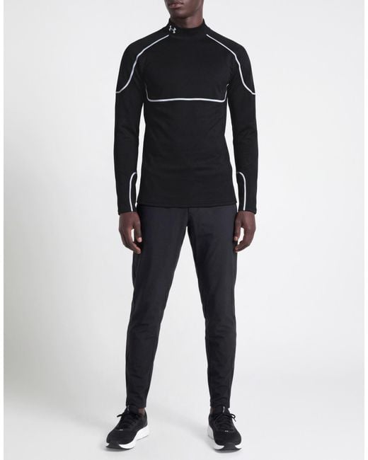 Under Armour Black T-Shirt Polyester, Elastane for men