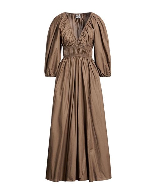 Robe Longue Matteau en coloris Brown