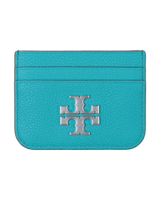 Tory Burch Blue Cardholder Leather