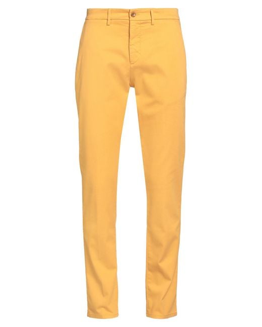 Harmont & Blaine Orange Marigold Pants Cotton, Metallic Polyester, Lycra for men