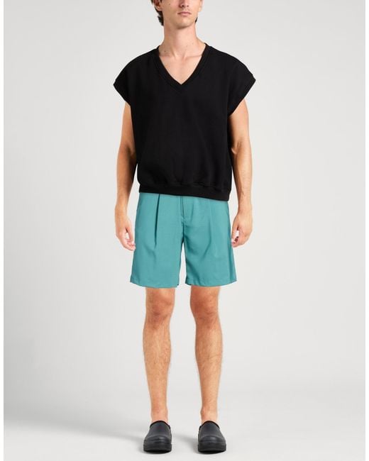 Low Brand Blue Shorts & Bermuda Shorts Virgin Wool for men