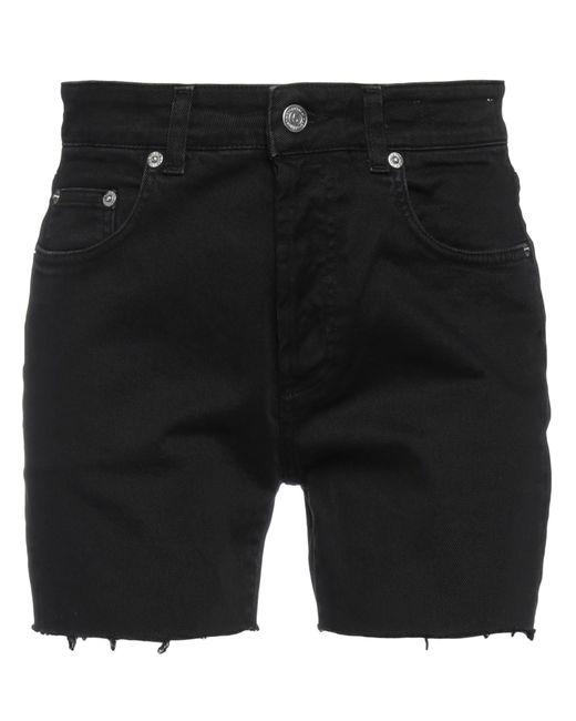 Department 5 Black Denim Shorts