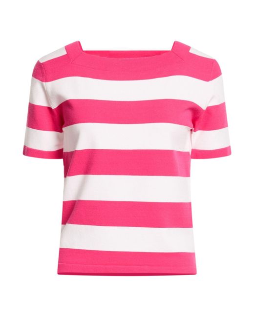 Fedeli Pink Fuchsia Sweater Viscose, Polyester