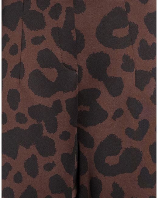 Imperial Brown Pants Viscose, Polyester, Elastane