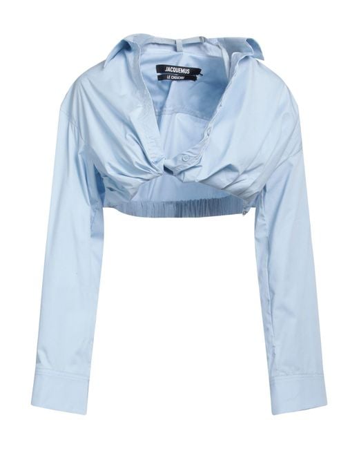 Jacquemus Blue Shirt Cotton, Elastane