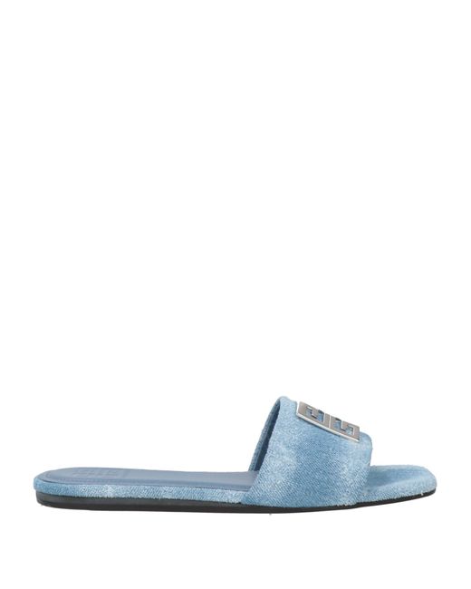 Givenchy Blue 4g Denim Sandals