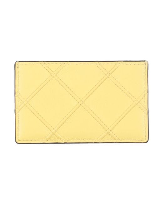 Tory Burch Yellow Document Holder Leather
