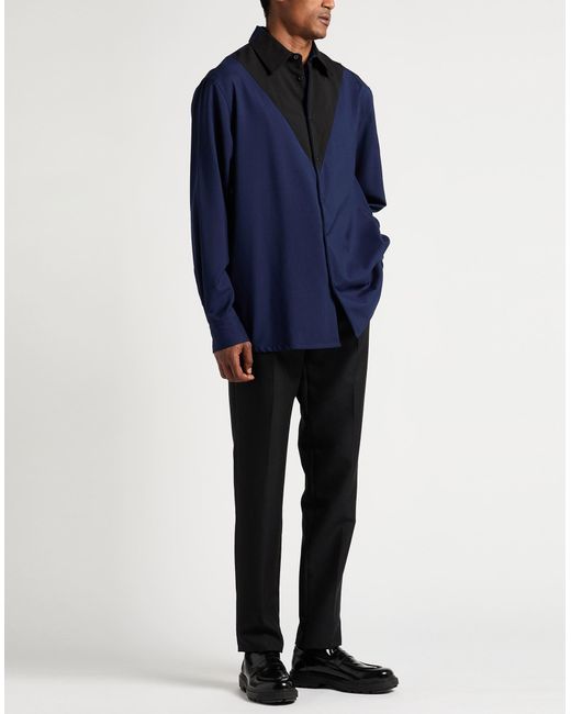 Marni Shirt Virgin Wool in Blue for Men | Lyst