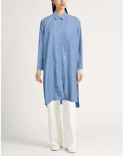 Jil Sander Blue Shirt Cotton