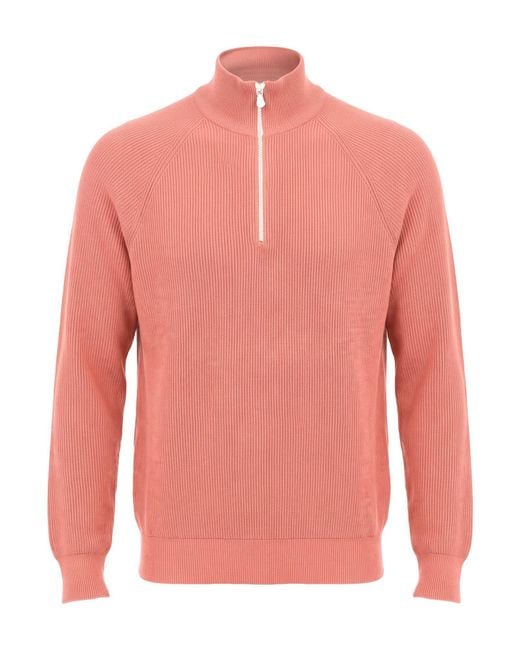 Brunello Cucinelli Pink Turtleneck Cotton for men