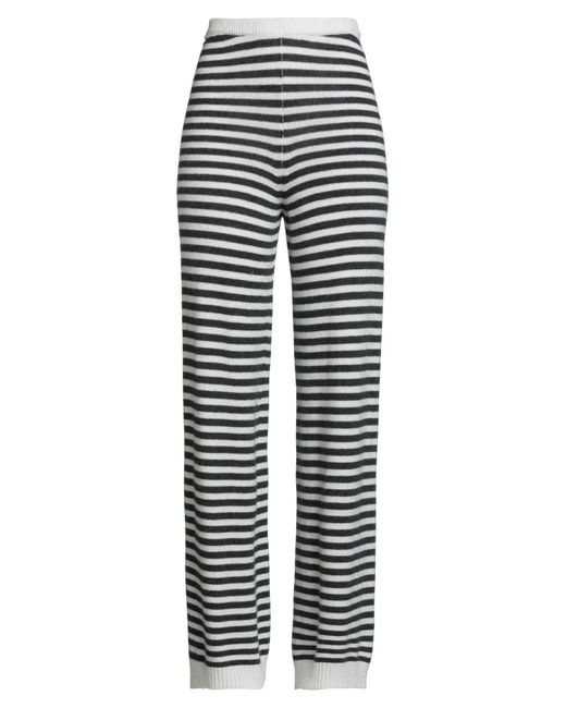 ViCOLO Gray Pants Viscose, Polyamide, Wool, Cashmere