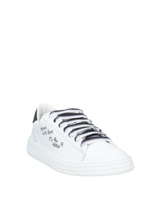MSGM White Sneakers Leather for men