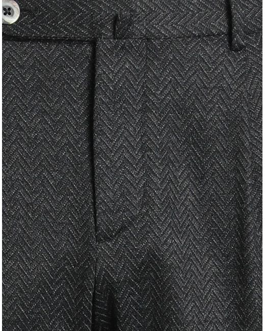 GTA IL PANTALONE Gray Charcoal Pants Cotton, Virgin Wool, Acrylic for men