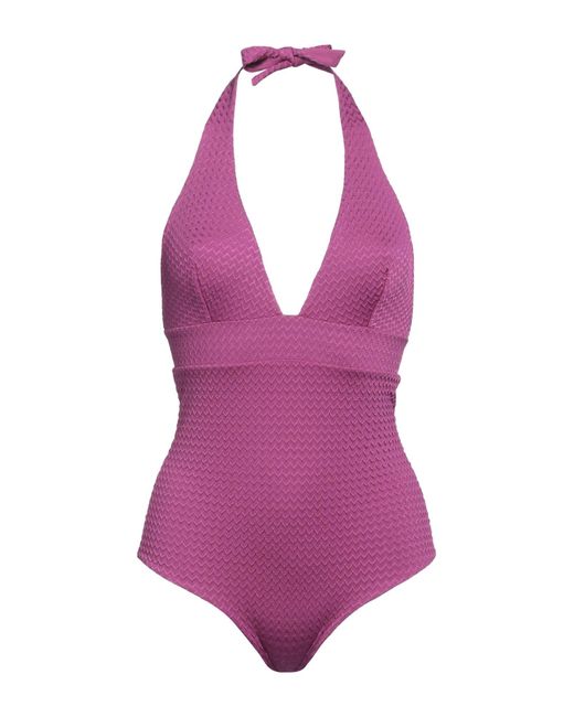 Fisico Purple One-piece Swimsuit